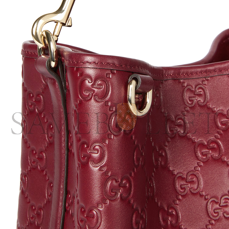GUCCI GG EMBLEM SMALL BUCKET BAG 815118 (19*18*11cm)